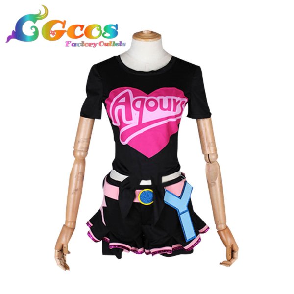 画像2: ラブライブ! サンシャイン!! 第2期第6話 Aqours MIRACLE WAVE 津島善子 コスプレ衣装 (2)