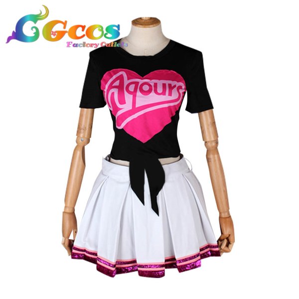 画像3: ラブライブ! サンシャイン!! 第2期第6話 Aqours MIRACLE WAVE 黒澤ダイヤ コスプレ衣装 (3)