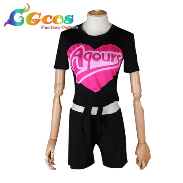 画像2: ラブライブ! サンシャイン!! 第2期第6話 Aqours MIRACLE WAVE 国木田花丸 コスプレ衣装 (2)