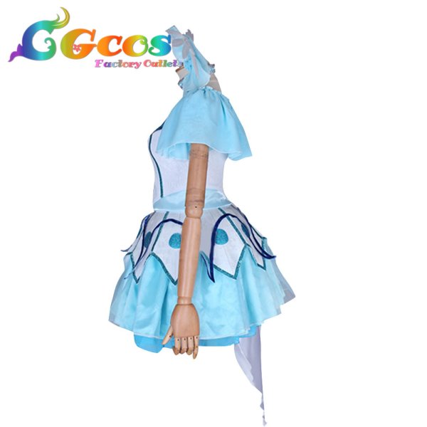 画像2: ラブライブ! サンシャイン!! 熱くなっちゃう WATER BLUE NEW WORLD 高海千歌UR 覚醒後 コスプレ衣装 (2)