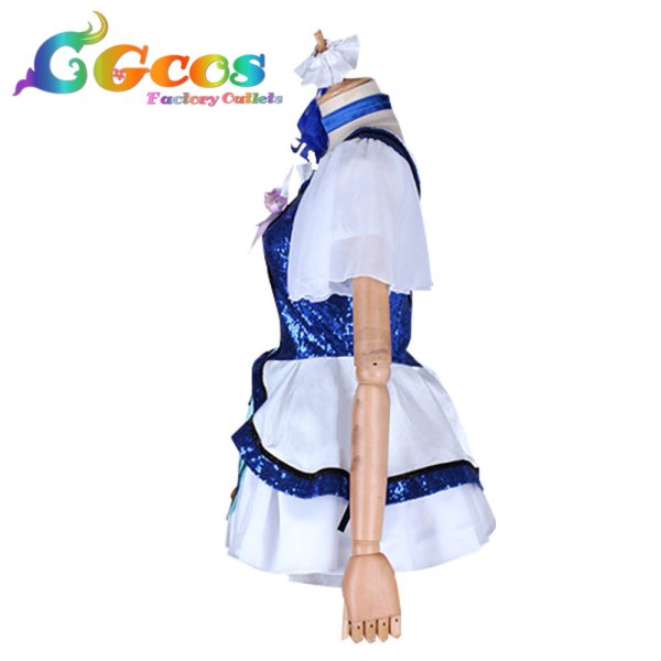 画像2: ラブライブ! サンシャイン!! 夢中になれること WATER BLUE NEW WORLD 桜内梨子UR 覚醒後 コスプレ衣装 (2)