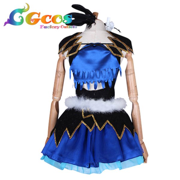 画像3: ラブライブ! サンシャイン!! ヨハネと契約 WATER BLUE NEW WORLD 津島善子UR 覚醒後 コスプレ衣装 (3)