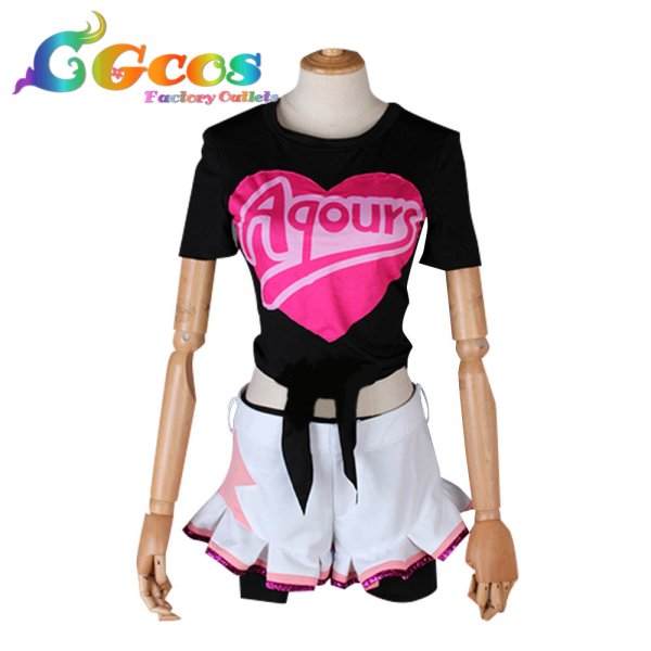 画像3: ラブライブ! サンシャイン!! 第2期第6話 Aqours MIRACLE WAVE 国木田花丸 コスプレ衣装 (3)