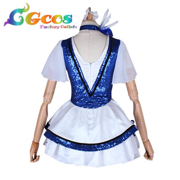 画像3: ラブライブ! サンシャイン!! 夢中になれること WATER BLUE NEW WORLD 桜内梨子UR 覚醒後 コスプレ衣装 (3)