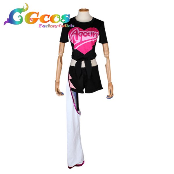 画像2: ラブライブ! サンシャイン!! 第2期第6話 Aqours MIRACLE WAVE 桜内梨子 コスプレ衣装 (2)