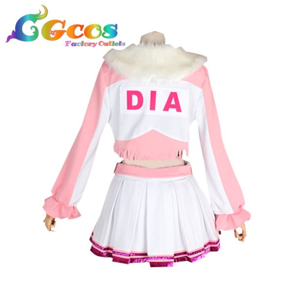 画像4: ラブライブ! サンシャイン!! 第2期第6話 Aqours MIRACLE WAVE 黒澤ダイヤ コスプレ衣装 (4)
