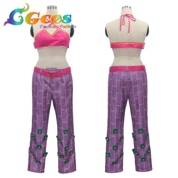 画像4: ジョジョの奇妙な冒険 空条徐倫 コスプレ衣装 (4)