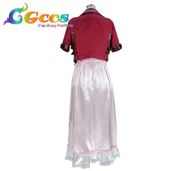 画像4: ファイナルファンタジーVII リメイク FINAL FANTASY VII FF7 リメイク エアリス コスプレ衣装 (4)