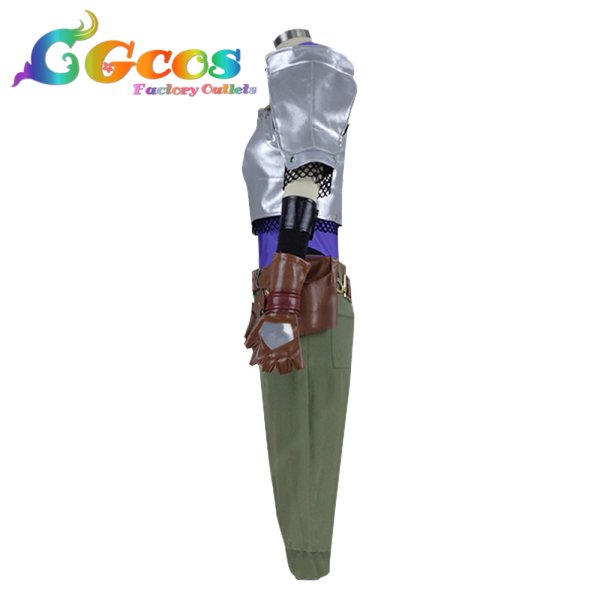 画像2: ファイナルファンタジーVII リメイク FINAL FANTASY VII FF7 リメイク ジェシー コスプレ衣装 (2)