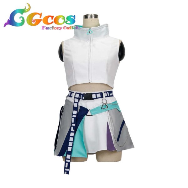 画像4: プロジェクトセカイ カラフルステージ! プロセカ Vivid BAD SQUAD もう一度ふたりで 白石杏 コスプレ衣装 (4)