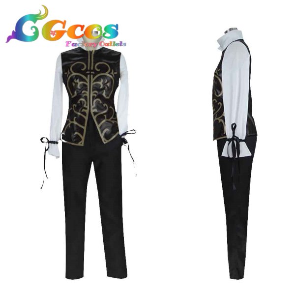 画像4: OCTOPATH TRAVELER オクトパストラベラー 学者 コスプレ衣装 (4)