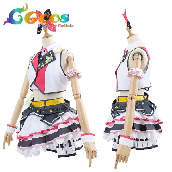 画像2: 「一部在庫あり」プロジェクトセカイ カラフルステージ！ プロセカ　MORE MORE JUMP！　桃井愛莉　コスプレ衣装 (2)