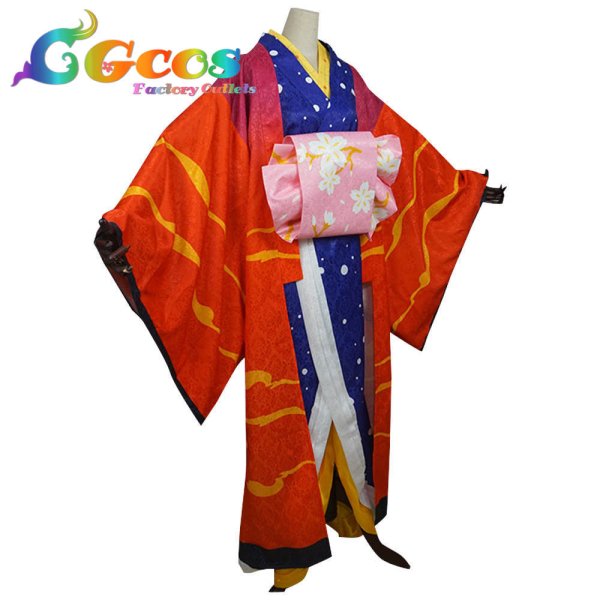 画像2: 鬼滅の刃 遊郭編 鯉夏花魁 コスプレ衣装 (2)