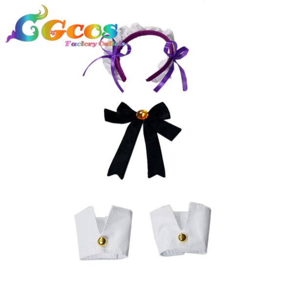 画像4: BanG Dream!(バンドリ) 闇の力がアレする仮装 宇田川あこ コスプレ衣装 (4)