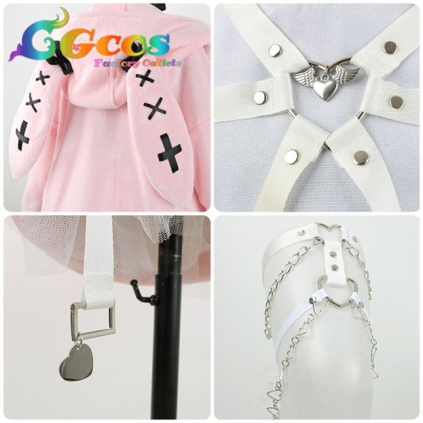 画像9: 「一部在庫あり」バーチャルYouTuber　Vtuber　魔界ノりりむ　コスプレ衣装 (9)