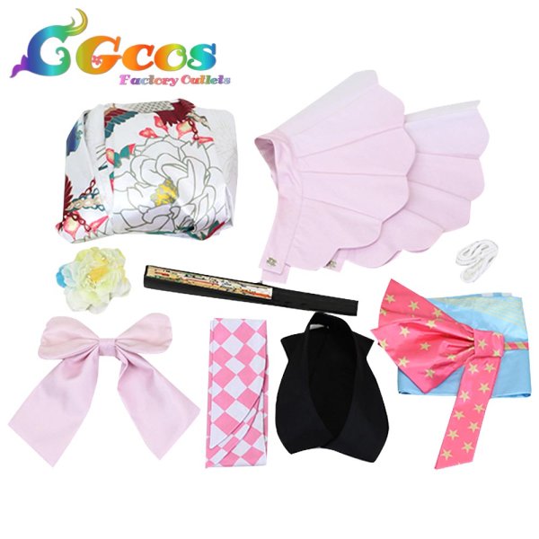 画像4: バーチャルYouTuber VTuber 小鳥遊キアラ 正月衣装 コスプレ衣装 (4)