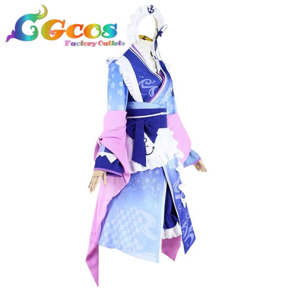 画像2: バーチャルYouTuber VTuber 湊あくあ 正月衣装 コスプレ衣装 (2)