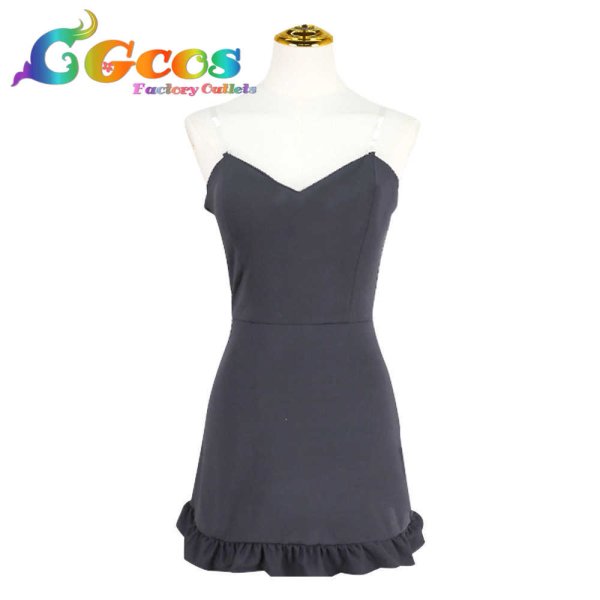 画像4: バーチャルYouTuber VTuber ワトソン・アメリア ドレス コスプレ衣装 (4)