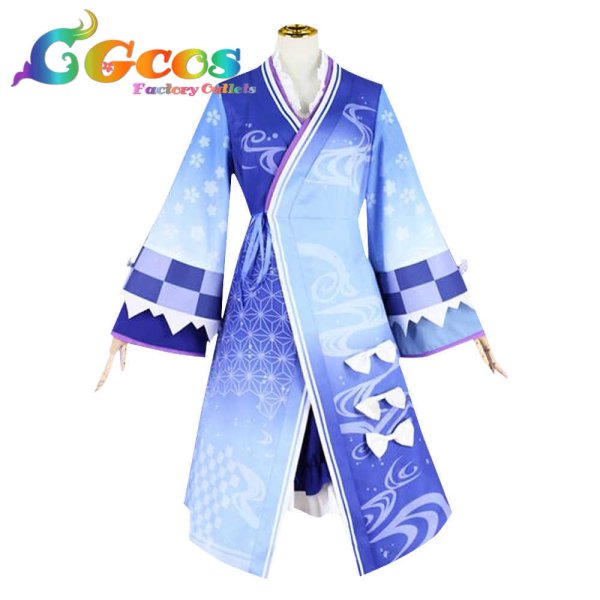 画像4: バーチャルYouTuber VTuber 湊あくあ 正月衣装 コスプレ衣装 (4)