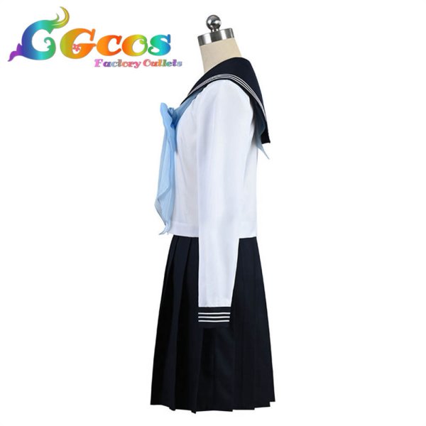 画像2: 明日ちゃんのセーラー服 明日小路 コスプレ衣装 (2)