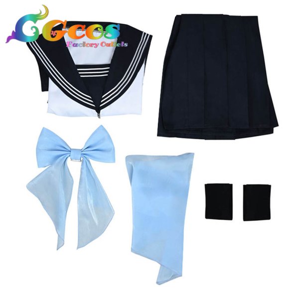 画像4: 明日ちゃんのセーラー服 明日小路 コスプレ衣装 (4)