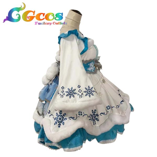 画像2: 白坂小梅 ホワイトスノードール コスプレ衣装 (2)