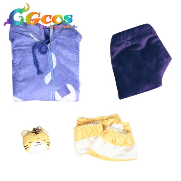 画像4: バーチャルYouTuber VTuber 猫又おかゆ 戌神ころね パジャマ コスプレ衣装 (4)