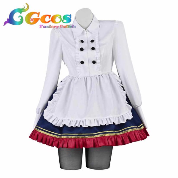 画像4: Fate/Grand Order アルトリア・ペンドラゴン メイド コスプレ衣装 (4)