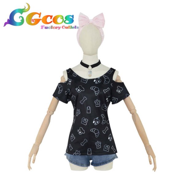 画像4: バーチャルYouTuber VTuber 戌神ころね 部屋着衣装 コスプレ衣装 (4)