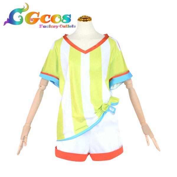 画像4: バーチャルYouTuber VTuber 大空スバル 初期衣装 コスプレ衣装 (4)