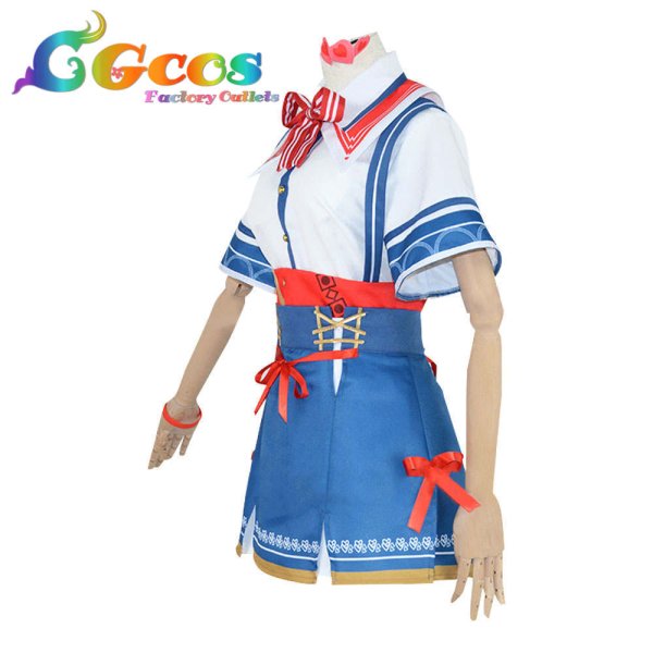 画像2: バーチャルYouTuber Vtuber 赤井はあと 通常衣装 コスプレ衣装 (2)