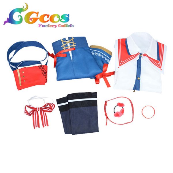 画像5: バーチャルYouTuber Vtuber 赤井はあと 通常衣装 コスプレ衣装 (5)