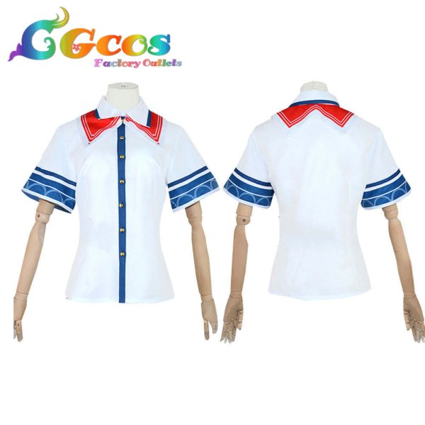 画像4: バーチャルYouTuber Vtuber 赤井はあと 通常衣装 コスプレ衣装 (4)