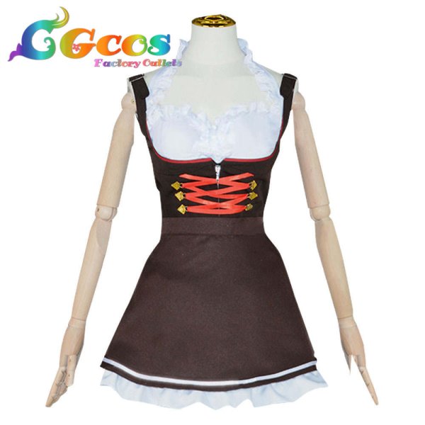 画像4: バーチャルYouTuber VTuber 白銀ノエル ディアンドル娘衣装 コスプレ衣装 (4)