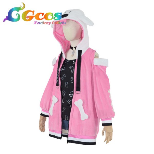 画像2: バーチャルYouTuber VTuber 戌神ころね 部屋着衣装 コスプレ衣装 (2)