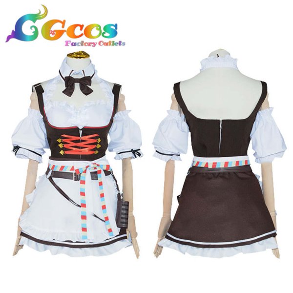 画像3: バーチャルYouTuber VTuber 白銀ノエル ディアンドル娘衣装 コスプレ衣装 (3)