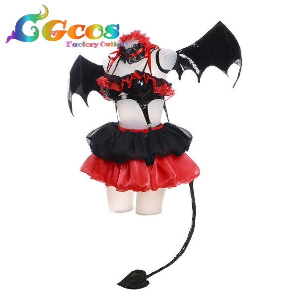 画像3: デート・ア・ライブ 時崎狂三 小悪魔 コスプレ衣装 (3)