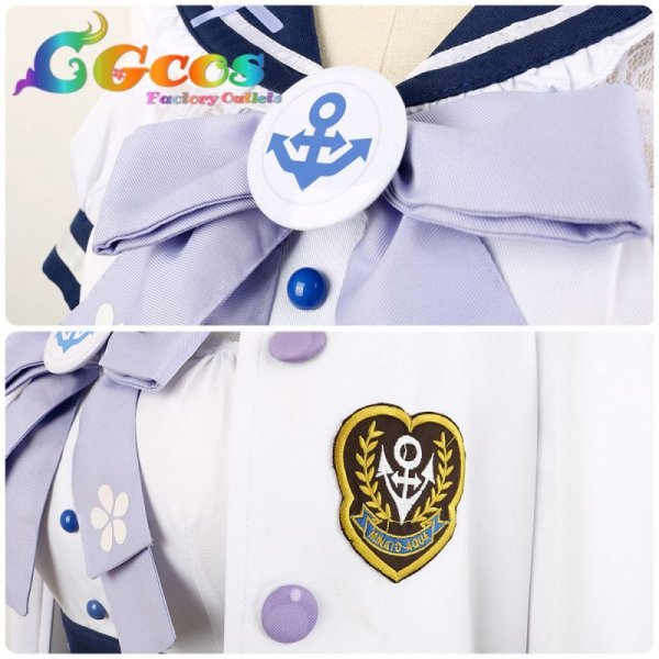 画像7: 「一部在庫あり」バーチャルYouTuber VTuber 湊あくあ 新衣装 コスプレ衣装 (7)