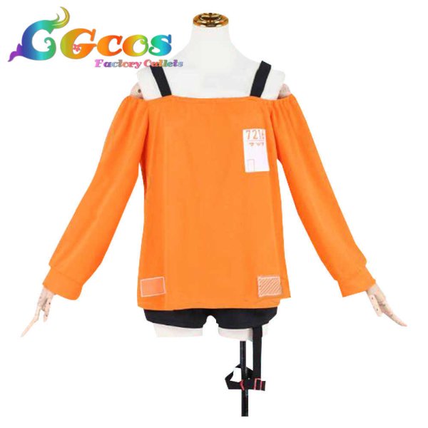 画像4: バーチャルYouTuber VTuber 夏色まつり ゲーミング部屋着 コスプレ衣装 (4)