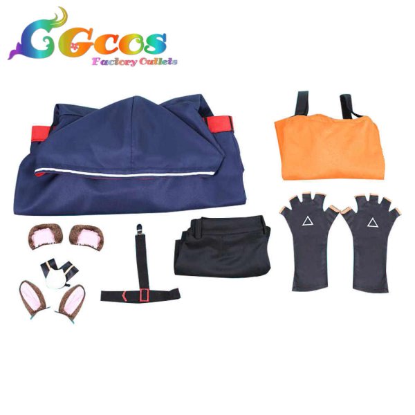 画像5: バーチャルYouTuber VTuber 夏色まつり ゲーミング部屋着 コスプレ衣装 (5)