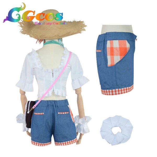 画像2: バーチャルYouTuber Vtuber 小鳥遊キアラ コスプレ衣装 (2)