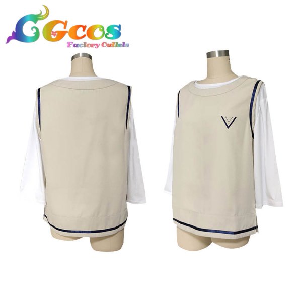 画像2: あんさんぶるスターズ! スカウト!ホワイトリリー 天城一彩 スカウト!ケモノサバイバル 白鳥藍良 コスプレ衣装 (2)