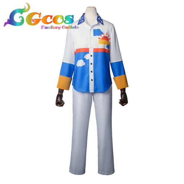 画像4: あんさんぶるスターズ!!Music あんさんぶる 体操!! わくわく?おじさんといっしょ 佐賀美陣 椚章臣 漣ジュン 桜河こはく コスプレ衣装 (4)