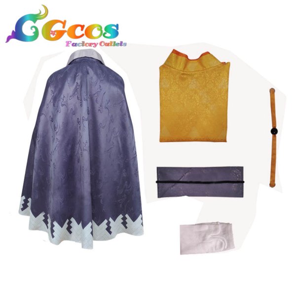 画像4: 鬼滅の刃×ナンジャタウン 〜猫との穏やかな日々〜 我妻善逸 コスプレ衣装 (4)