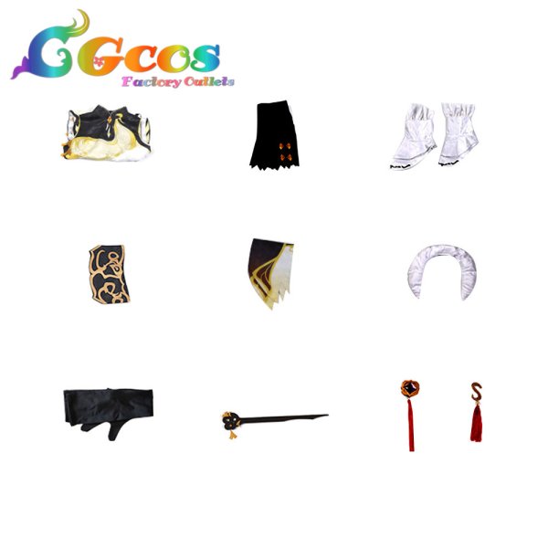 画像4: 原神 げんしん 凝光 ギョウコウ コスプレ衣装 (4)