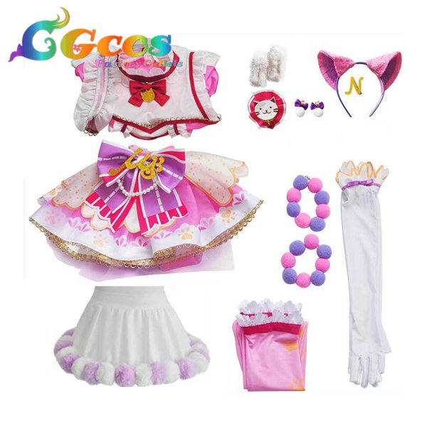 画像19: ラブライブ!スクフェスAC キャットツインテール 園田海未 高坂穂乃果 南ことり 西木野真姫 星空凛 小泉花陽 絢瀬絵里 矢澤にこ 東條希 コスプレ衣装 (19)