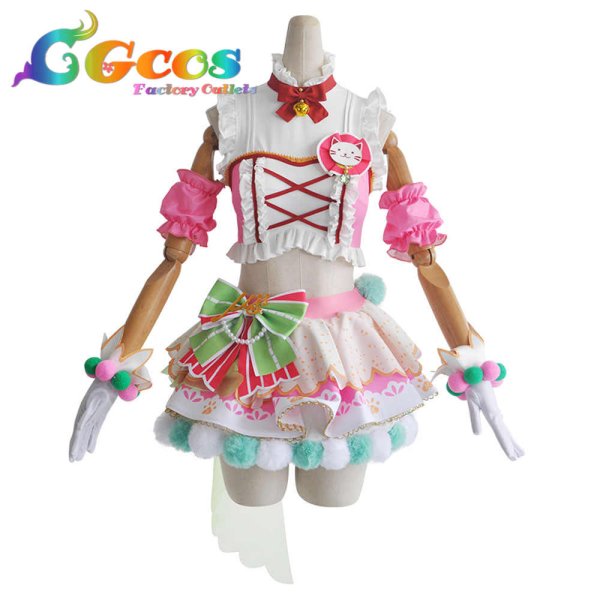 画像4: ラブライブ!スクフェスAC キャットツインテール 園田海未 高坂穂乃果 南ことり 西木野真姫 星空凛 小泉花陽 絢瀬絵里 矢澤にこ 東條希 コスプレ衣装 (4)