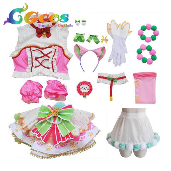 画像18: ラブライブ!スクフェスAC キャットツインテール 園田海未 高坂穂乃果 南ことり 西木野真姫 星空凛 小泉花陽 絢瀬絵里 矢澤にこ 東條希 コスプレ衣装 (18)