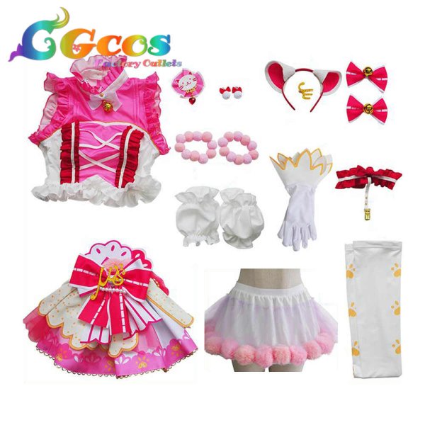 画像14: ラブライブ!スクフェスAC キャットツインテール 園田海未 高坂穂乃果 南ことり 西木野真姫 星空凛 小泉花陽 絢瀬絵里 矢澤にこ 東條希 コスプレ衣装 (14)