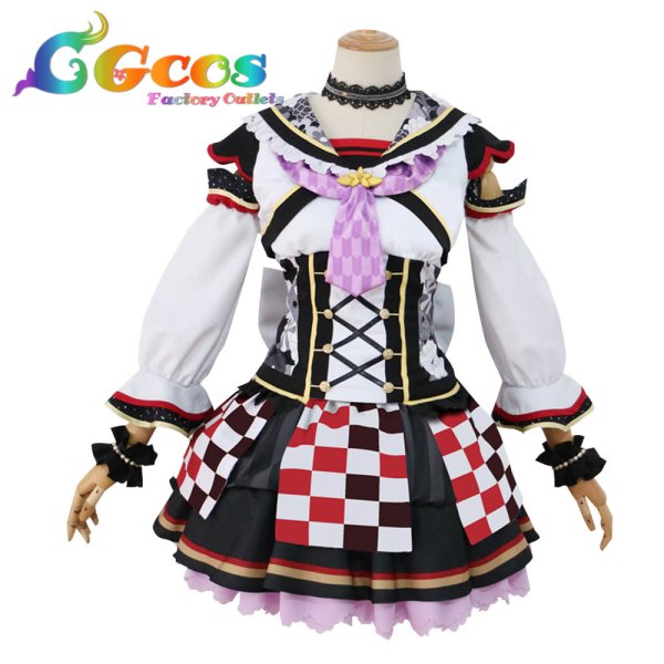 画像9: ラブライブ! サンシャイン!! お正月編2018 覚醒後 津島善子 国木田花丸 黒澤ルビィ 渡辺曜 黒澤ダイヤ 高海千歌 松浦果南 小原鞠莉 桜内梨子 コスプレ衣装 (9)